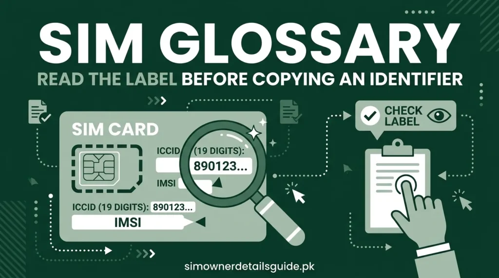 SIM glossary